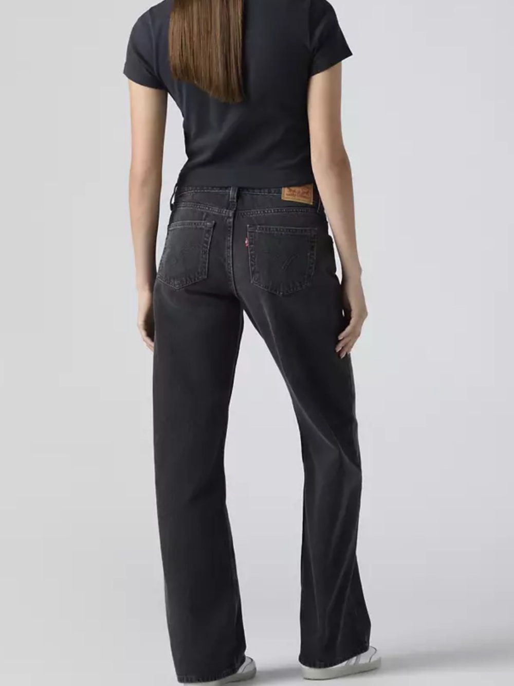 Levi’s Superlow Woman’s Loose Jeans - Black Size 24 - Picture 2 of 7
